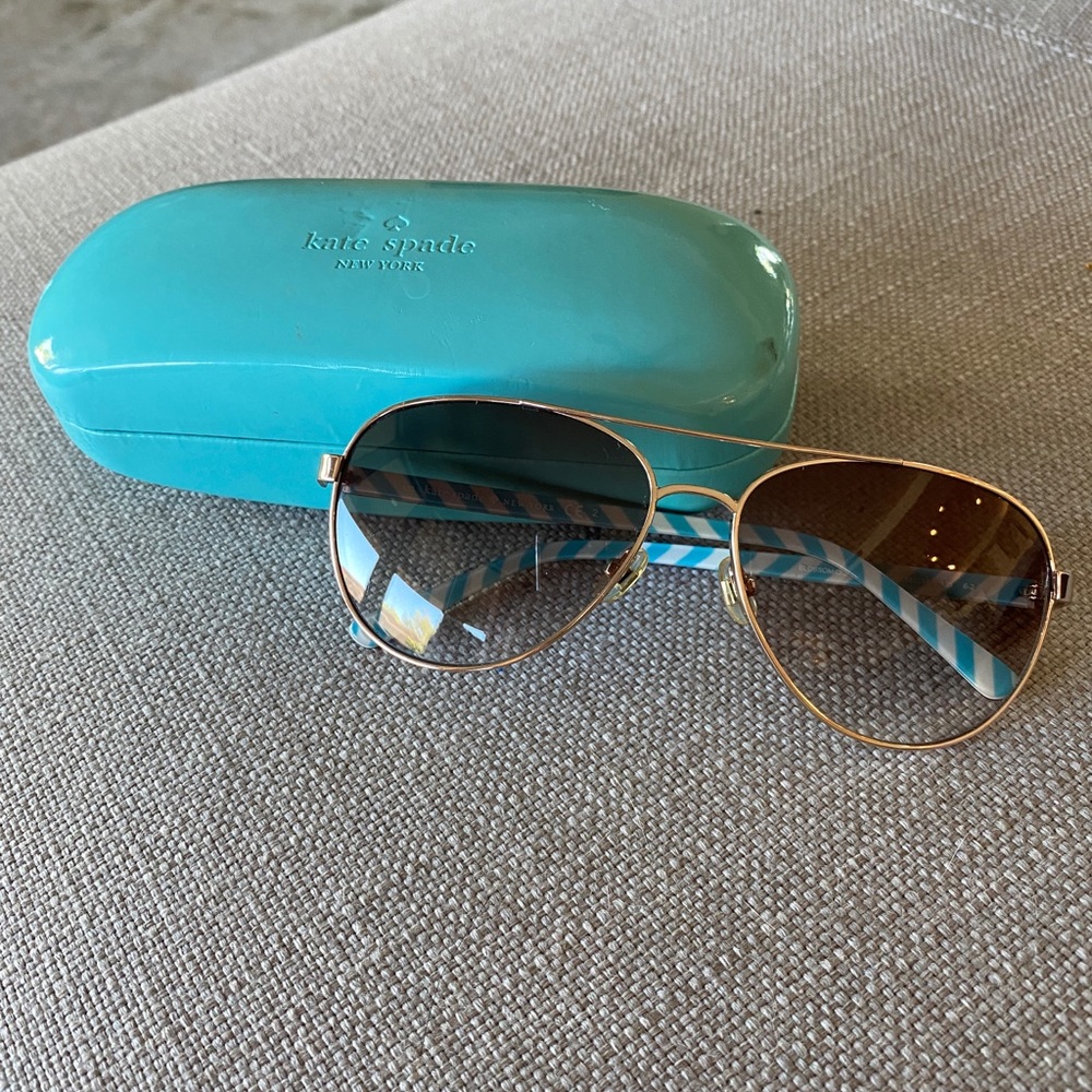 Authentic Kate Spade gold sunglasses